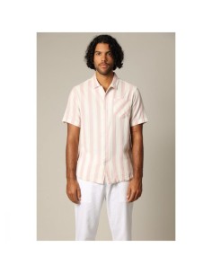 Chemise Rayée Col Camp Coton — Deeluxe