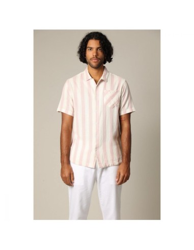 Chemise Rayée Col Camp Coton — Deeluxe