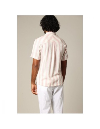 Chemise Rayée Col Camp Coton — Deeluxe