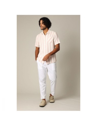 Chemise Rayée Col Camp Coton — Deeluxe