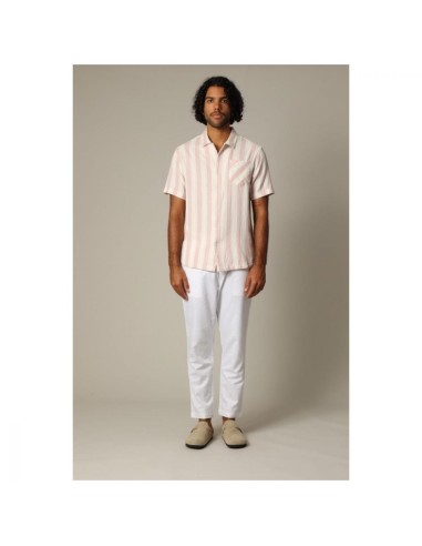 Chemise Rayée Col Camp Coton — Deeluxe