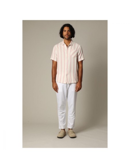 Chemise Rayée Col Camp Coton — Deeluxe